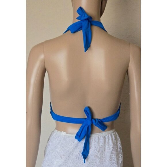 Michael Michael Kors Cruise 2019 bikini top blue size L - Picture 3 of 5